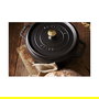 Staub La Cocotte Cazuela Redonda de Hierro Fundido 24 cm / 3.8 Litros Color Negro