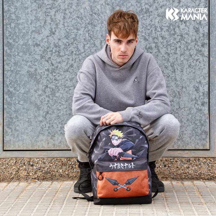 Naruto Mochila HS FAN 2.2 Weapons Urbana Negro Ripstop Resistente a Líquidos 24L