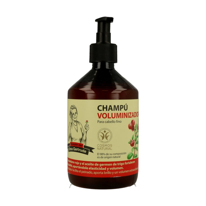 Oma Gertrude Champú Volumen Trigo y Arándano Rojo 500ml Oma Gertrude Champú Volumen Trigo y Arándano Rojo 500ml