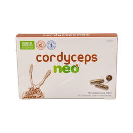 NEO Cordyceps 60 Cap. Suplemento de Hongo con Vitamina C para Apoyo Renal y Vigor