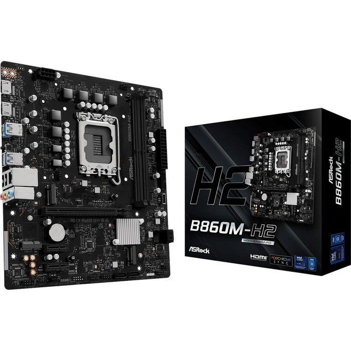 ASRock B860M-H2 Micro ATX, Intel B860, LGA 1851, DDR5 ASRock B860M-H2 Micro ATX, Intel B860, LGA 1851, DDR5