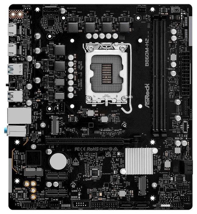 ASRock B860M-H2 Micro ATX, Intel B860, LGA 1851, DDR5 ASRock B860M-H2 Micro ATX, Intel B860, LGA 1851, DDR5