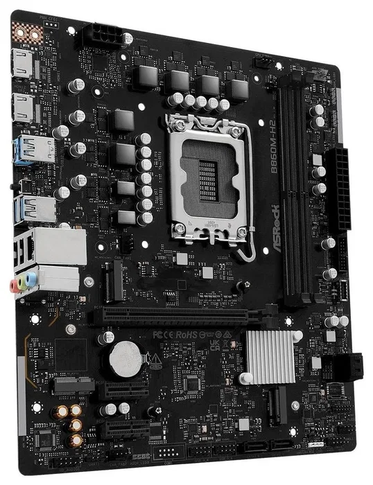 ASRock B860M-H2 Micro ATX, Intel B860, LGA 1851, DDR5 ASRock B860M-H2 Micro ATX, Intel B860, LGA 1851, DDR5