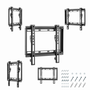 Gembird WM-42F-04 Soporte para TV 106,7 cm (23-42 pulgadas) Negro