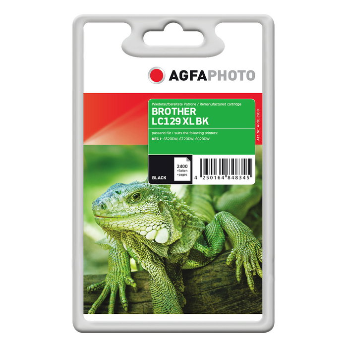 AgfaPhoto APB129BD Cartucho de Tinta Negra XL AgfaPhoto APB129BD Cartucho de Tinta Negra XL