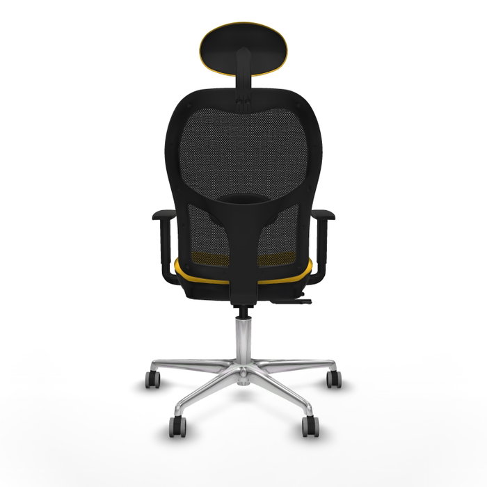PIQUERAS Y CRESPO Silla de oficina Jorquera con mecanismo Sincro/Traslack, Amarillo y Negro PIQUERAS Y CRESPO Silla de oficina Jorquera con mecanismo Sincro/Traslack, Amarillo y Negro