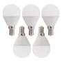 HO Bombillas LED E14 G45 5W 500Lm 6000K Blanco Frío Pack 5 HO-P45-E14-5W-RC-CW-PK5-AP