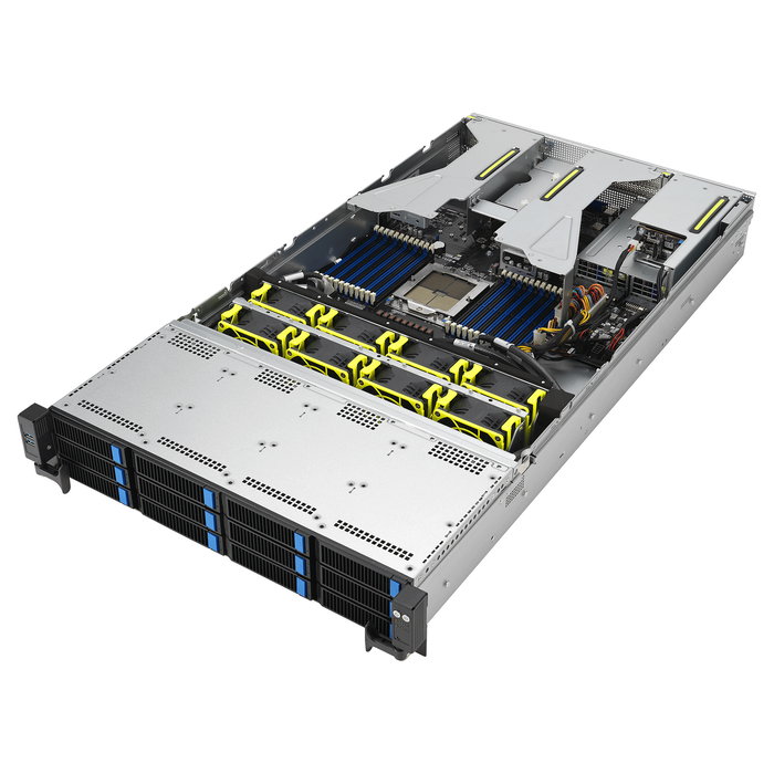 ASUS RS521A-E12-RS12U Barebone Server Rack 2U Socket SP5, 12 NVMe, 1.6kW Titanium, 3 TB DDR5, 90SF03X1-M000C0