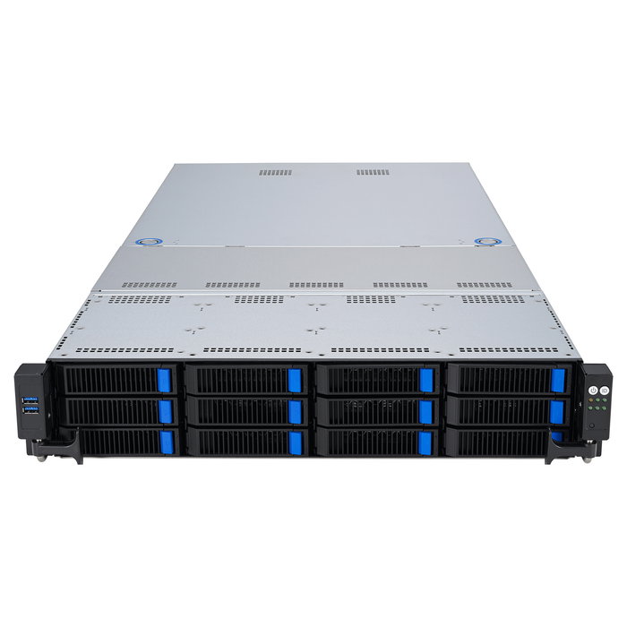 ASUS RS521A-E12-RS12U Barebone Server Rack 2U Socket SP5, 12 NVMe, 1.6kW Titanium, 3 TB DDR5, 90SF03X1-M000C0