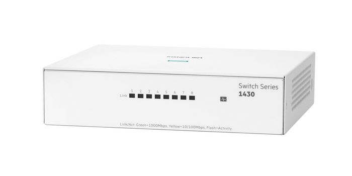 Aruba Instant On Switch 1430 8 Puertos Gigabit con PoE - Conmutador no gestionado plug-and-play para oficinas pequeñas