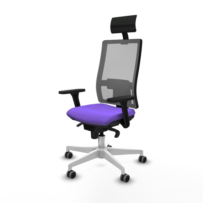 PIQUERAS Y CRESPO Silla de oficina Horna con mecanismo Sincro, Lila y Gris PIQUERAS Y CRESPO Silla de oficina Horna con mecanismo Sincro, Lila y Gris