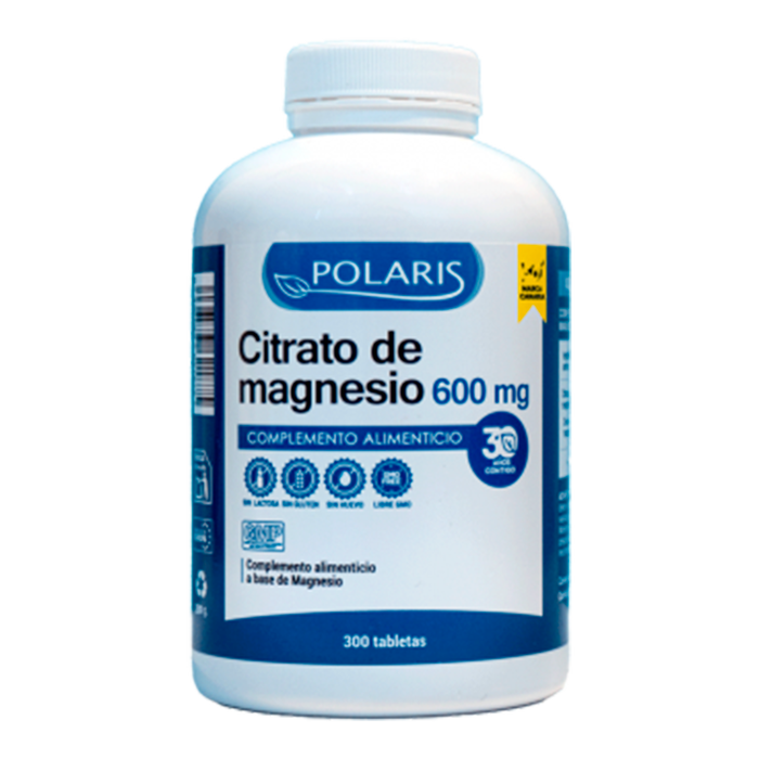 POLARIS Citrato de Magnesio 600 mg 300 tabletas POLARIS Citrato de Magnesio 600 mg 300 tabletas