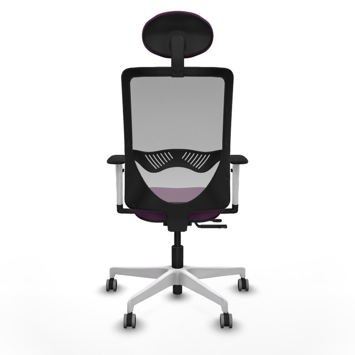 PIQUERAS Y CRESPO Silla de oficina Zulema Morada con Malla Gris PIQUERAS Y CRESPO Silla de oficina Zulema Morada con Malla Gris