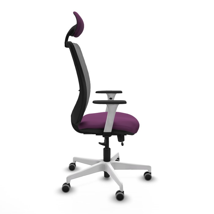 PIQUERAS Y CRESPO Silla de oficina Zulema Morada con Malla Gris PIQUERAS Y CRESPO Silla de oficina Zulema Morada con Malla Gris