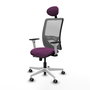 PIQUERAS Y CRESPO Silla de oficina Zulema Morada con Malla Gris