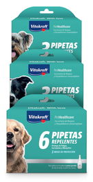 Vitakraft Pipeta Perro Biocida 3 Pipetas Repelente Pulgas Garrapatas Mosquitos Natural Neem