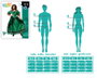 Disfraz Dama Sureña Vestido para Mujer Adulto - Verde - Talla XL