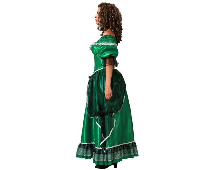 Disfraz Dama Sureña Vestido para Mujer Adulto - Verde - Talla XL Disfraz Dama Sureña Vestido para Mujer Adulto - Verde - Talla XL