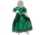 Disfraz Dama Sureña Vestido para Mujer Adulto - Verde - Talla XL