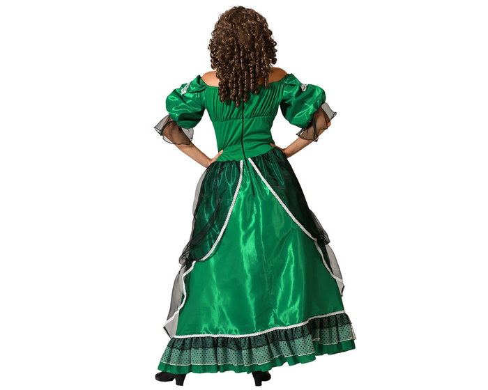 Disfraz Dama Sureña Vestido para Mujer Adulto - Verde - Talla XL Disfraz Dama Sureña Vestido para Mujer Adulto - Verde - Talla XL