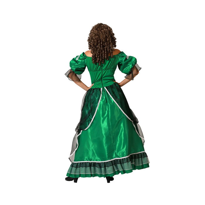 Disfraz Dama Sureña Vestido para Mujer Adulto - Verde - Talla XL Disfraz Dama Sureña Vestido para Mujer Adulto - Verde - Talla XL