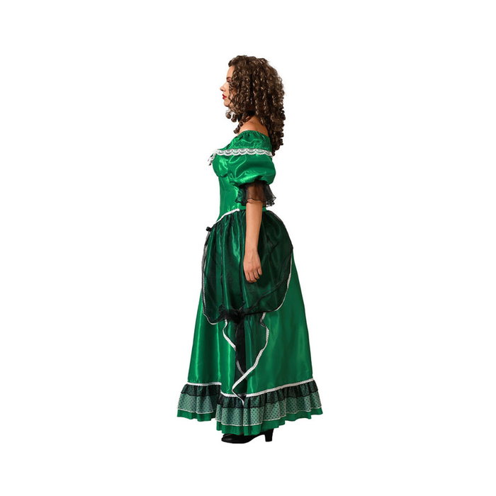 Disfraz Dama Sureña Vestido para Mujer Adulto - Verde - Talla XL Disfraz Dama Sureña Vestido para Mujer Adulto - Verde - Talla XL