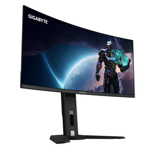 Gigabyte MO34WQC2 Monitor Gaming Curvo 34" OLED WQHD 3440x1440, 240Hz, 0.03ms, AMD FreeSync Premium Pro, HDR400, Altavoces, VESA, Negro