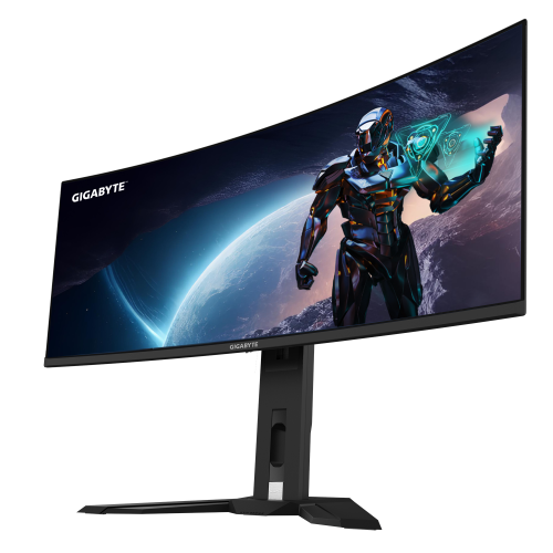 Gigabyte MO34WQC2 Monitor Gaming Curvo 34" OLED WQHD 3440x1440, 240Hz, 0.03ms, AMD FreeSync Premium Pro, HDR400, Altavoces, VESA, Negro