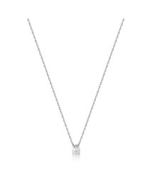 Ania Haie Collar Under Lock & Key en Plata de Ley Gris