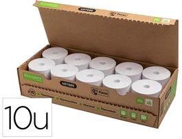 Clairefontaine Rollo Sumadora Térmico 80x72 mm 48 g/m2 Sin Bisfenol A ni Plástico Certificado FSC 76 Metros