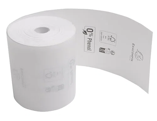 Clairefontaine Rollo térmico para sumadora Exacompta 80 x 72 mm, 76 m, sin bisfenol A ni plástico