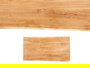 Giftdecor Mesa Auxiliar Madera Live Edge 120 x 60 x 4 cm Marrón Negro