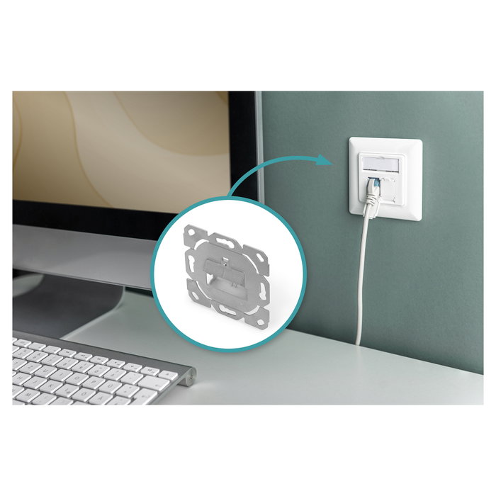 Digitus DN-93831-1 Panel frontal para módulo Keystone Metálico Digitus DN-93831-1 Panel frontal para módulo Keystone Metálico