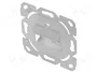 DIGITUS Panel frontal para módulo Keystone angular, 2 puertos, blanco