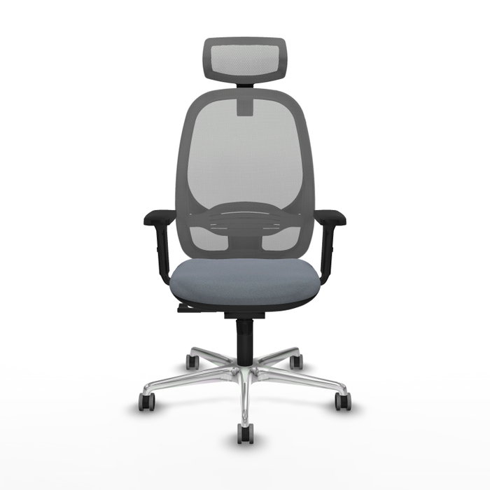 PIQUERAS Y CRESPO Silla de oficina Cilanco Gris con mecanismo Sincro