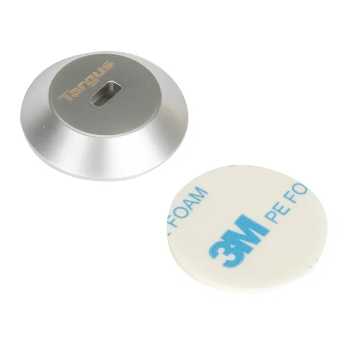 Targus ASP001GLX - Placa de seguridad para candado de cable Kensington T-bar, color plata, 1 pieza