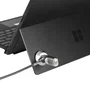 Targus ASP001GLX - Placa de seguridad para candado de cable Kensington T-bar, color plata, 1 pieza