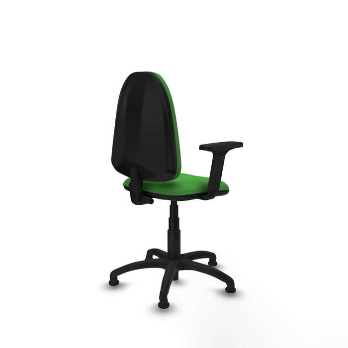 PIQUERAS Y CRESPO Silla de oficina Aýna Verde con Brazos 2D