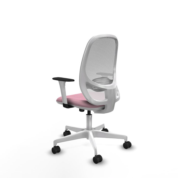 PIQUERAS Y CRESPO Silla de oficina Cilanco con mecanismo Sincro, Rosa y Blanco PIQUERAS Y CRESPO Silla de oficina Cilanco con mecanismo Sincro, Rosa y Blanco