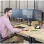 Fellowes Platinum Series 8042601 Soporte Triple para Monitor con 2 Puertos USB-A Negro