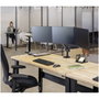 Fellowes Platinum Series 8042601 Soporte Triple para Monitor con 2 Puertos USB-A Negro
