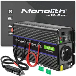 Qoltec Monolith 1200 MS Wave 12V a 230V 600/1200W con USB