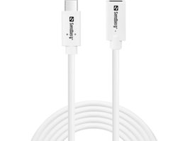 Sandberg Extensor de Cable USB-C (Macho-Hembra) USB 3.1 de 100W PD y 10 Gbps, 2 Metros