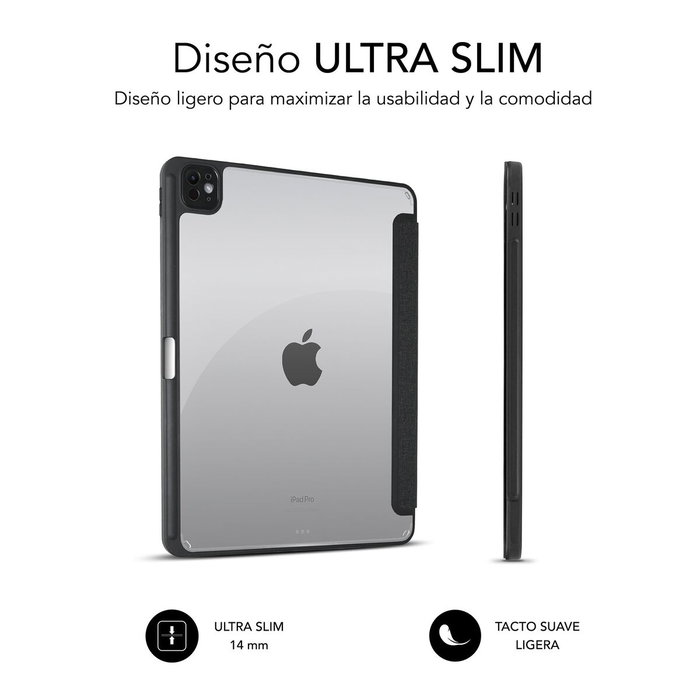 Subblim Clear Shock Case para iPad Pro 11 pulgadas 2024 M4 - Negro