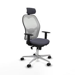 PIQUERAS Y CRESPO Silla de oficina Jorquera Gris y Blanca