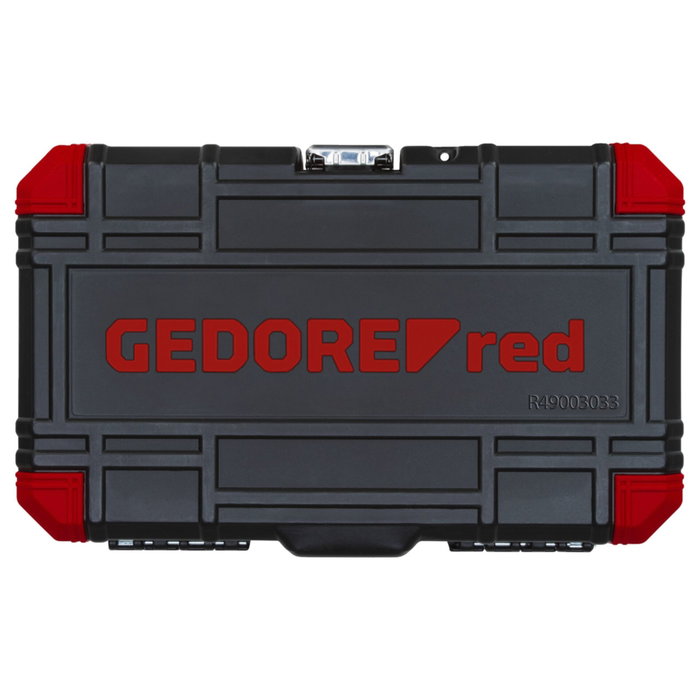 Gedore red Juego de llaves de vaso 1/4 pol 33 piezas 4-13 mm