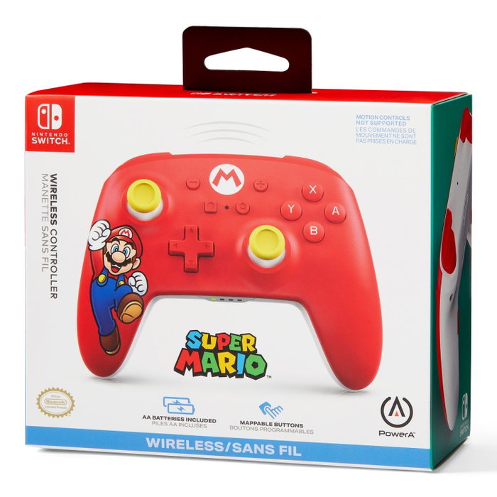 PowerA Mando Inalámbrico Nintendo Switch Mario NSGP0012-01