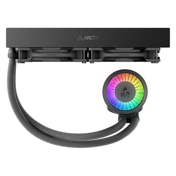 ARCTIC Liquid Freezer III Pro 280 A-RGB - Refrigeración Líquida AIO, 2 Ventiladores P14 PWM, Negro, para LGA 1851/1700 y AM4/AM5, Flujo de Aire 186 m³/h, 45 cm Tubos