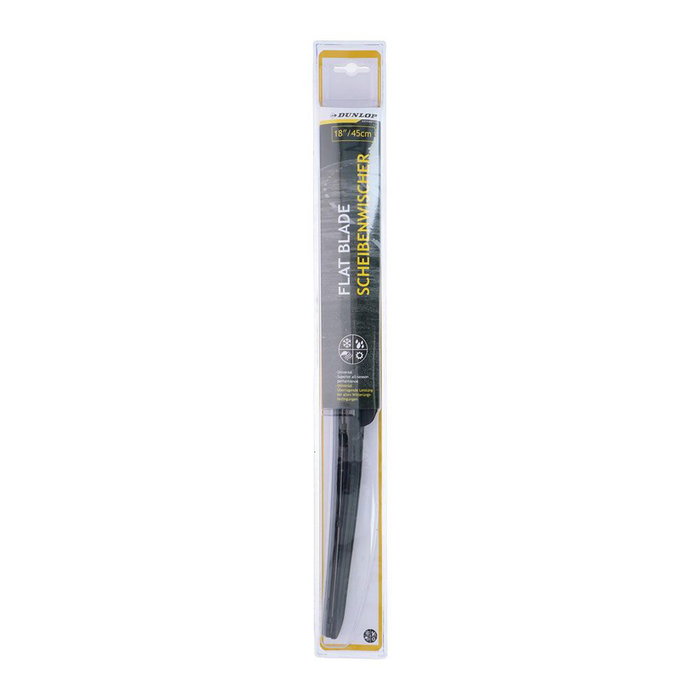 Dunlop Escobilla limpiaparabrisas universal flat blade 18 pulg / 45 cm