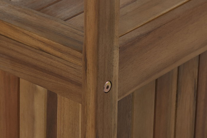 DKD Home Decor Banco Terraza Y Jardin Marron Acacia 60 x 87 x 120 cm